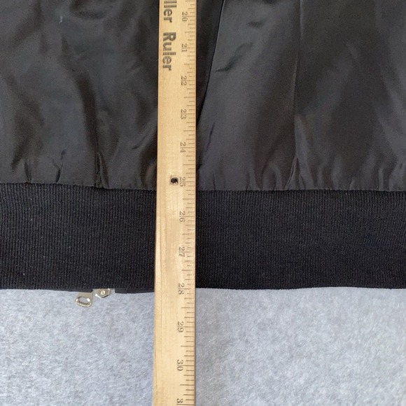 Killion MA-1 Bomber Jacket Men's Large Black Red Quilted Lining Streetwear Zip - Picture 11 of 13